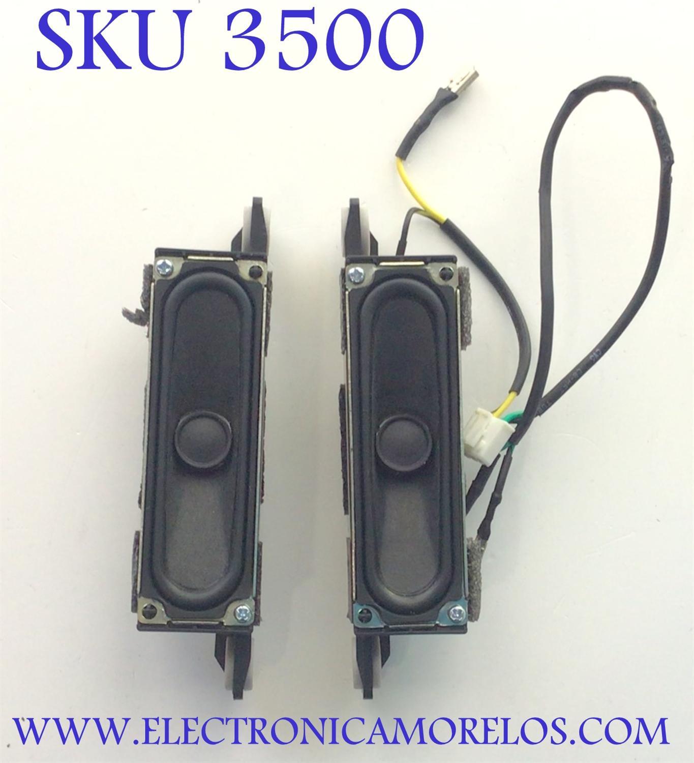 KIT DE BOCINAS ( 2 PZ ) PARA MONITOR SAMSUNG / NUMERO DE PARTE BN96-21838C / BN9621838C / 21838C / 6Ω / 5W / K22G24SJ54 / MODELO LT24B350ND